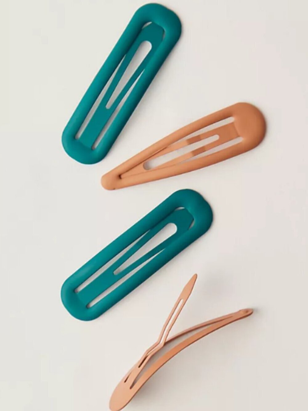 NWT Free People Take Care Hair Clip Pack in Endzone/Toasted Almond